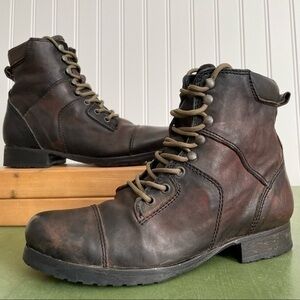 All Saints Rustic/Cottage-Vibe Lace-Front Granny Boots *Portugal*